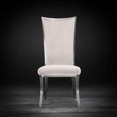 19'' H Velvet Upholstered Side Chair