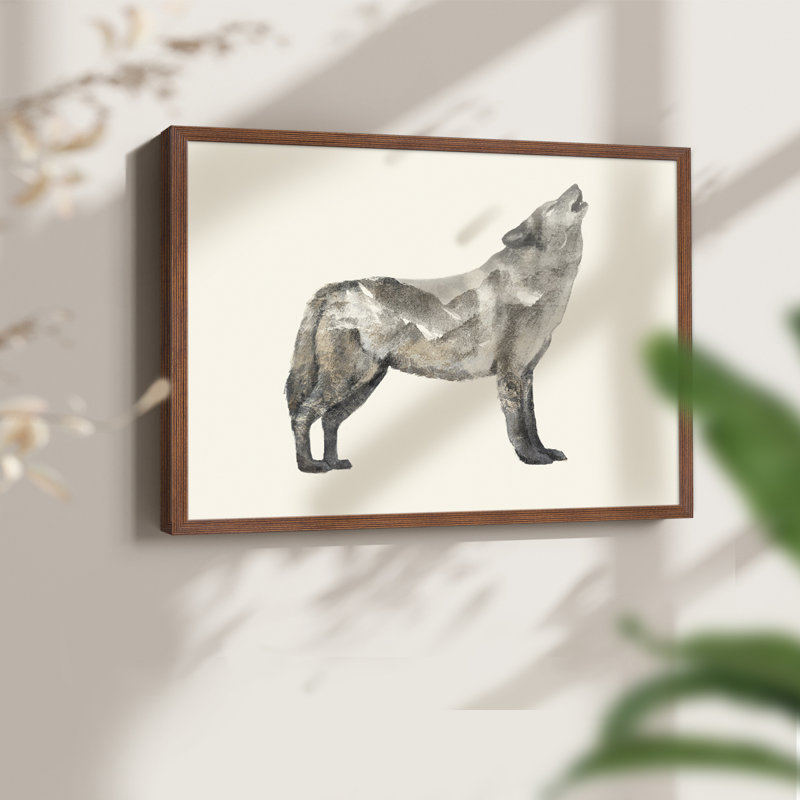 The Wilderness V -Framed Print - Restickable, H 22 po x l 28 po, Noyer
