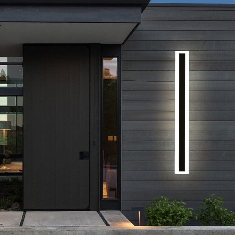Modern Waterproof Outdoor Long Strip LED wall lamp Aluminum Light Garden  Porch