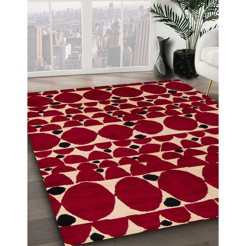 Polka Dots Indoor Rug, Square 4'