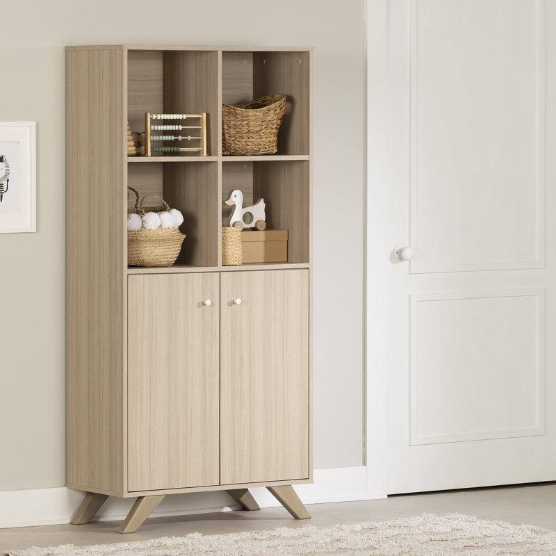White Adjustable Shelving Scandinavian Storage Unit