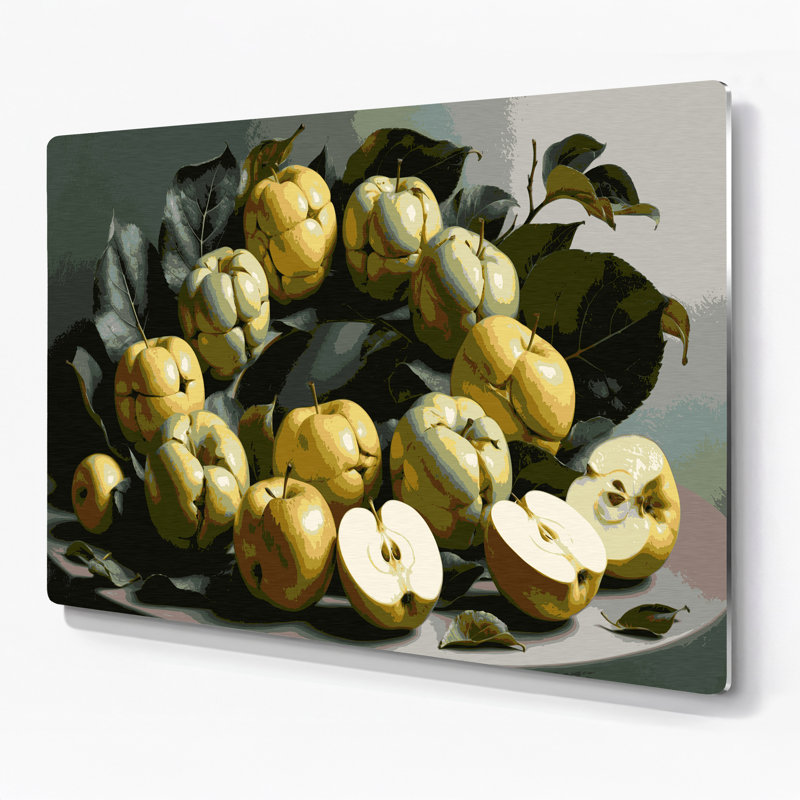 Art mural en métal «Fruit Sugar Apple», H 11 po x l 14 po
