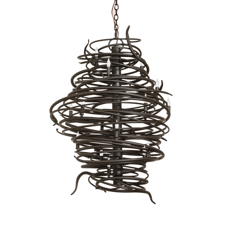 20 - Light Chandelier, Oil Rubbed Bronze
