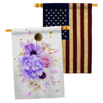 Double Sided 40'' H x 28'' W Polyester House Flag
