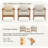3-Piece Scandinavian Outdoor Bistro Set
