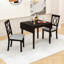 Ensemble de salle à manger extensible peu encombrant - table à abattants pliable avec 2 chaises rembourrées-552190653