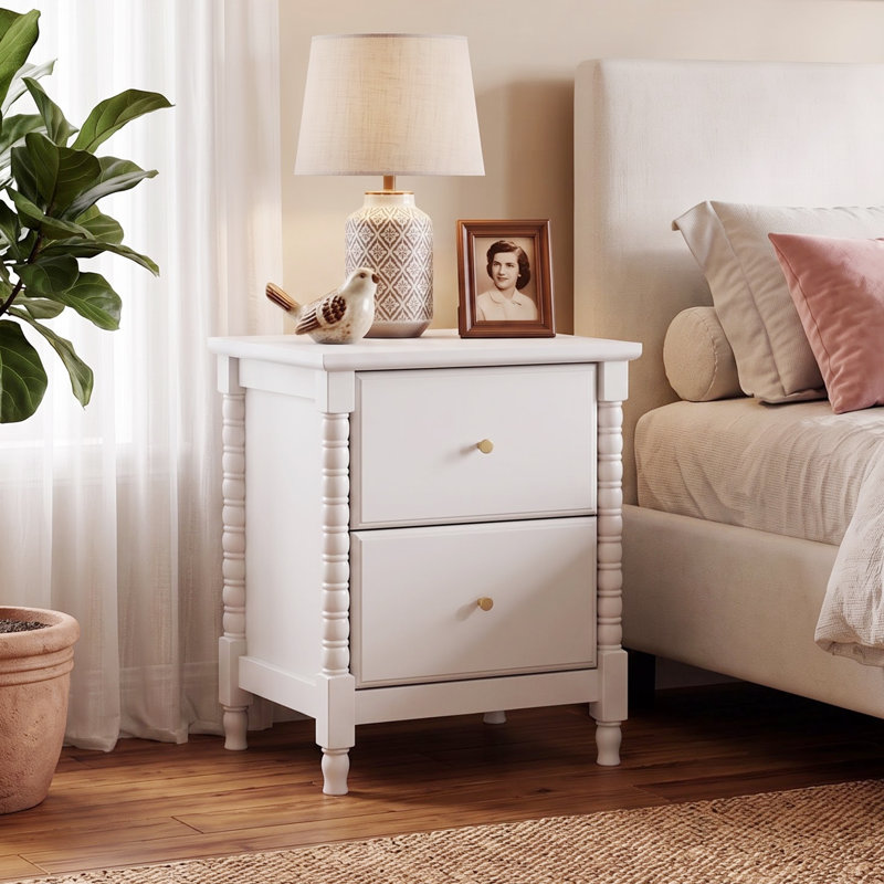 Table de chevet 19,7 po, White