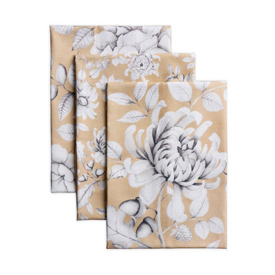 Maison d'Hermine Joli Automne 100 % coton Ensemble de 3 torchons de cuisine - 51 x 70 cm