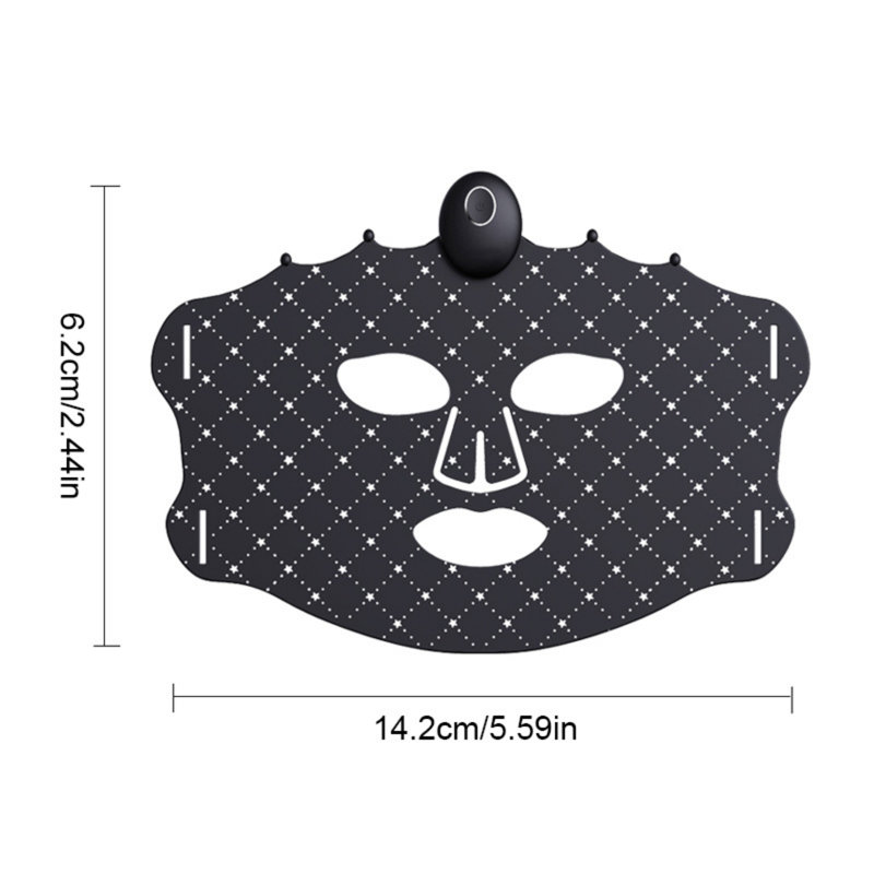 7 couleurs de masque de luminothérapie rouge, masque de lumière à DEL, soin de peau en silicone