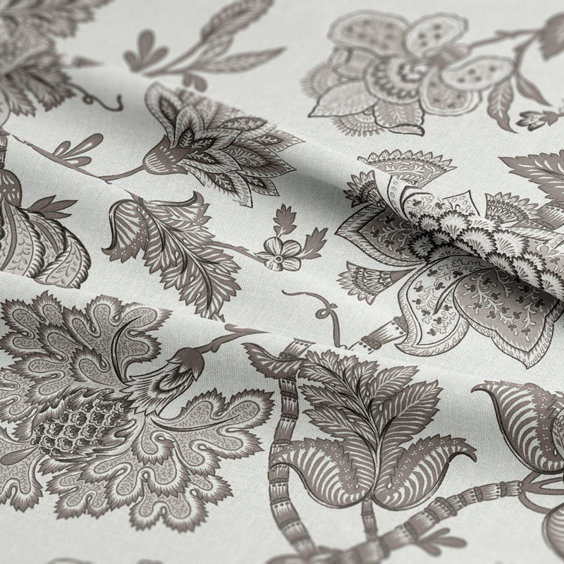 Bronte Ivory Cotton Bedskirt, Full, 15"