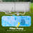 Rectangular Above Ground Pool with Pump