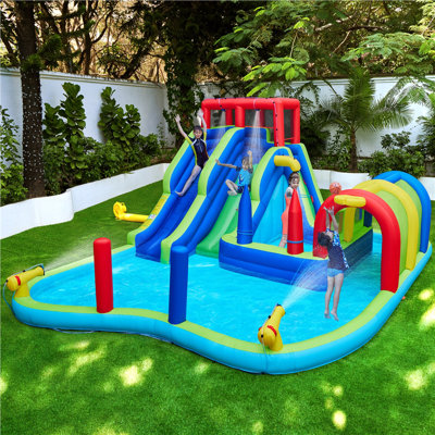 ACTION AIR Inflatable Waterslide, Bounce House Action Air