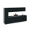 Cuisine complète moderne en panneau de fibres à densité moyenne (panneau de fibres à densité moyenne) l 135 po x P 24 po x H 83 po WALLKITCHENS 