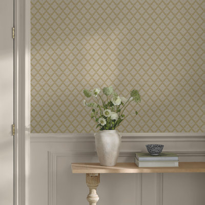  Artisan Floral Fennel Seed Wallpaper