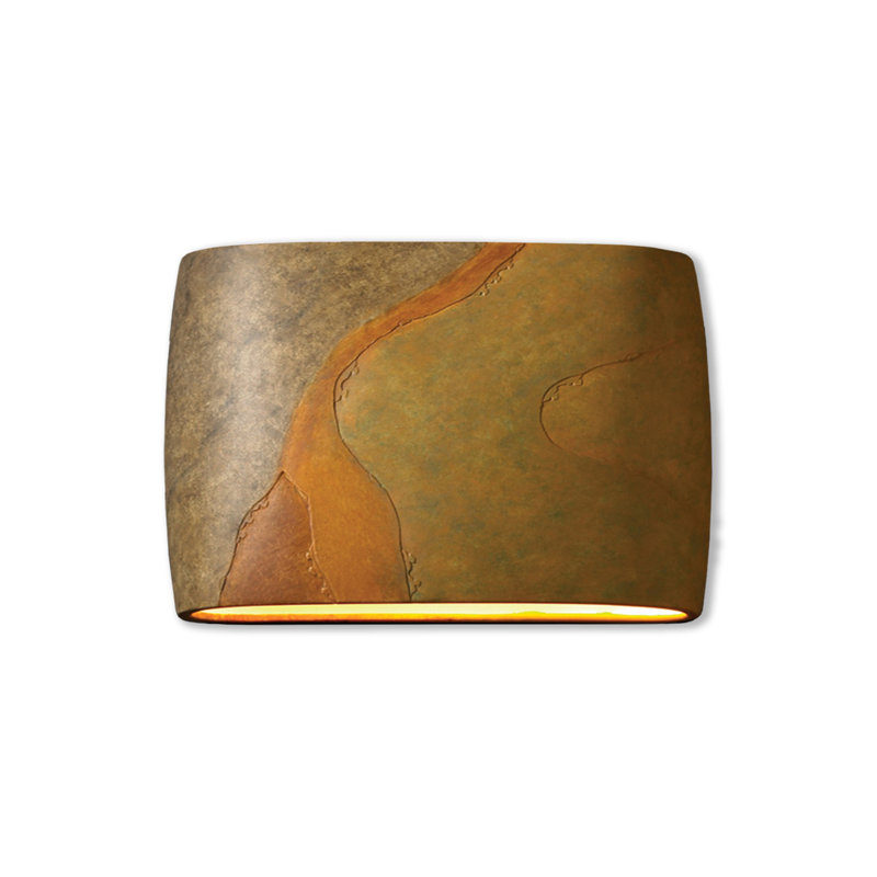 Charlottee Ceramic LED Wall Light, Antique Patina