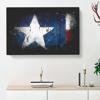 Flag Of Texas - Wrapped Canvas