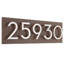 Plaque d’adresse murale sur 1 ligne flottante-41299995-41303794-41299850