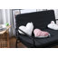 Coussin en forme de cœur rose Dusty Rose, coussin décoratif décoratif en fausse fourrure