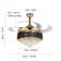 Smart Crystal Luxury Ceiling Fan Light, Suitable For Multiple Scenes With Led