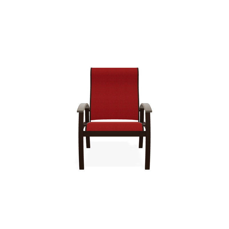 Chaise de patio Askar, Kona texturé, Désert, Rouge 1D Sunbrella®