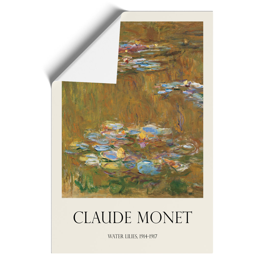 Water Lilies Lily Pond Print by Claude Monet - Frameless Print