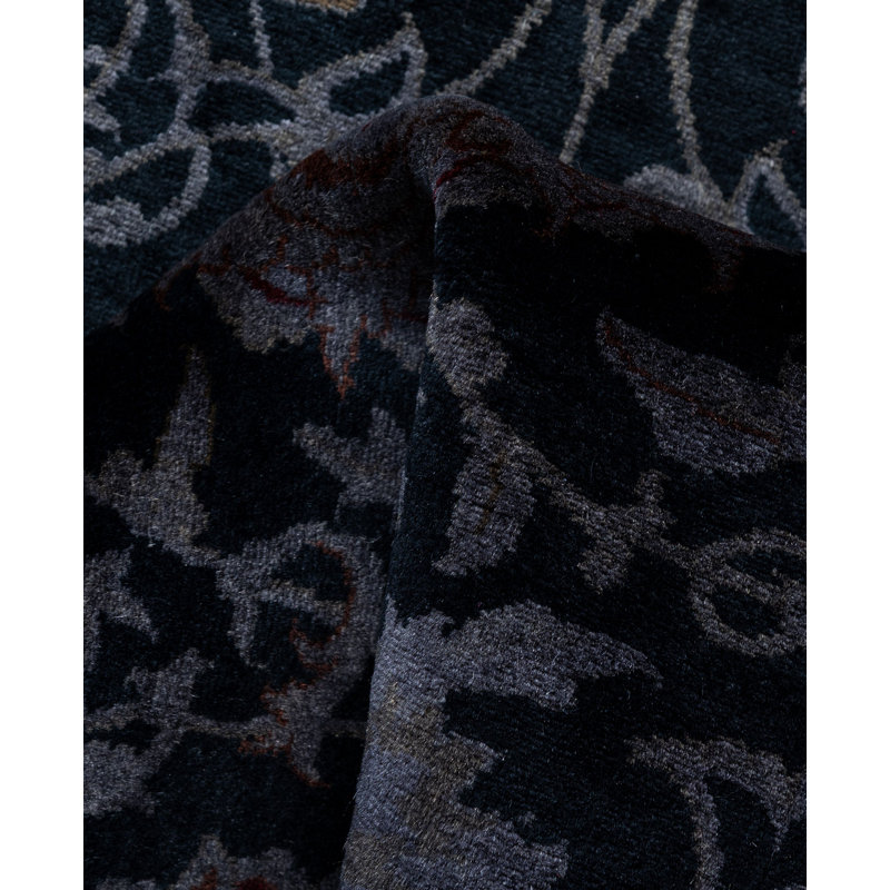 Overdyed One-of-a-Kind Runner 2'7" X 16'3" Hand Knotted Area Rug