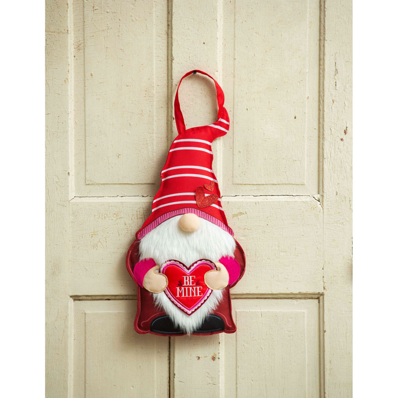 Décoration de porte gnome de la Saint-Valentin
