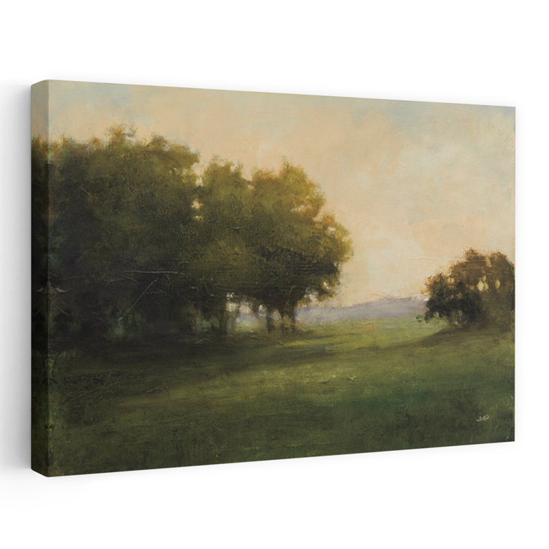 Contemporary Art Abstract Contemporary Landscape Sunrise Art 1 Piece Wrapped Canvas Wall Art, 101.6 cm H x 152.4 cm W