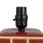 Zara Red Ceramic Table Lamp with Pleated Shade-607320012-607320009