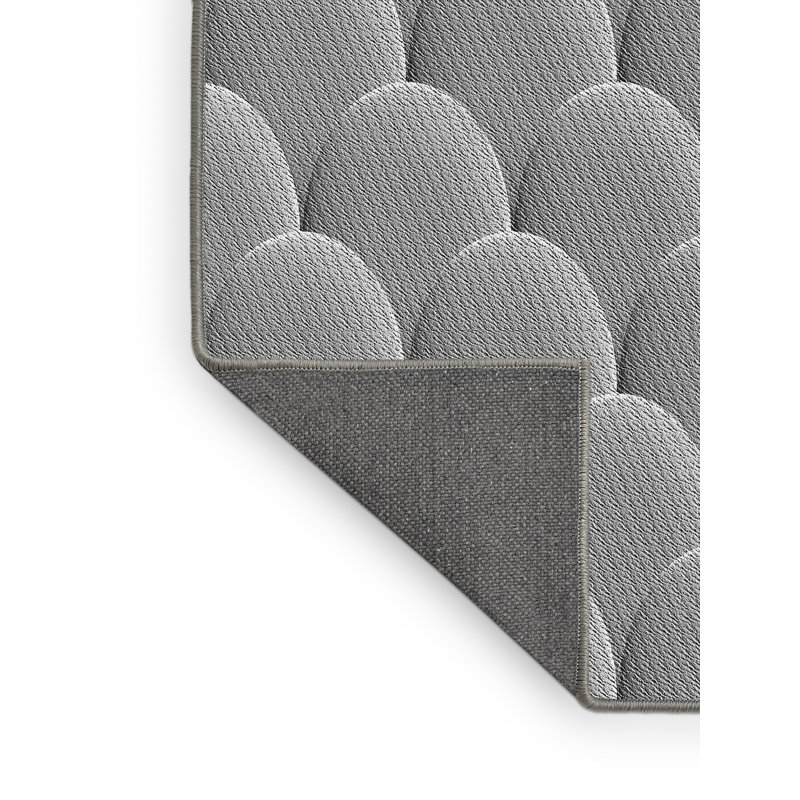 Tapis décoratif gris géométrique, Rectangle 5 pi x 7 pi