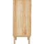 Buffet naturel avec tablettes réglables et esthétique rétro, 31,5 pouces, pour le couloir, le rangement ou d'autres pièces