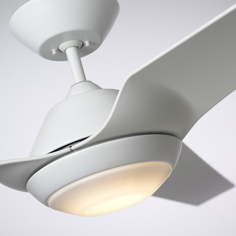 Eswer 60'' Ceiling Fan with LED Lights, Satin White