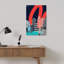 Urban Skyline Art, Montreal City Geometric Contemporary City Wall Art Print 1 Piece Wrapped Canvas Wall Art-1110206241