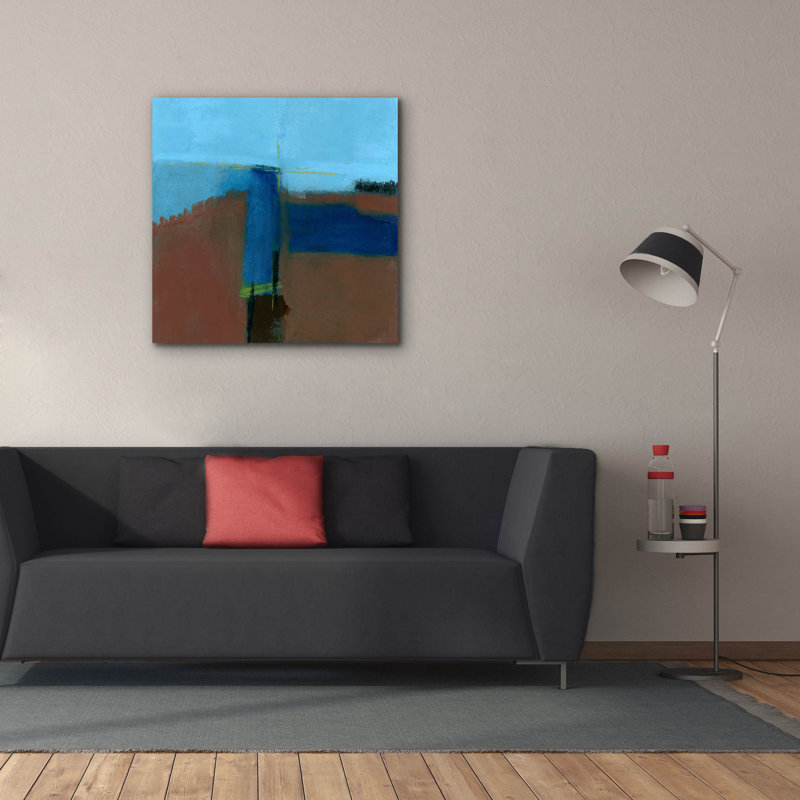 «House On The Hill» par Michelle Oppenheimer, H 37 po x l 37 po x P 1,5 po