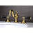 Kingston Brass Duchess Two-Handle 3-Hole Deck Mount Widespread Bathroom Faucet with Brass Pop-Up Drain-17921879