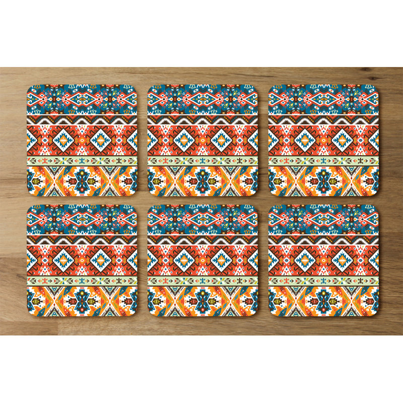 Square 6 Piece Coaster Set