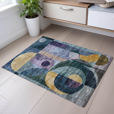 Premium Machine Washable Dimatteo AMF1118 Modern Rug