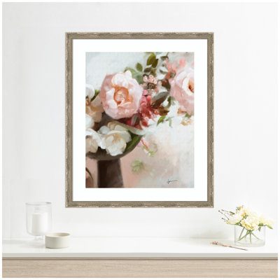 «Everythings peachy» par Mary Sparrow, reproduction d'art encadrée