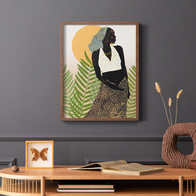 «Her Grace», reproduction encadrée - bois massif, Brun, H 28 po x l 22 po