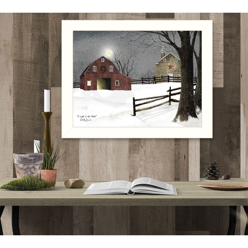 «Light in the Stable», art mural encadré pour le salon, la décoration murale de la chambre à coucher par Billy Jacobs