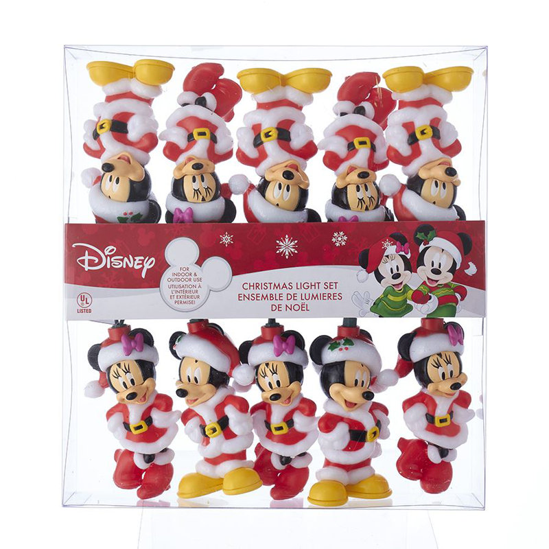 Guirlande de 10 lumières Mickey et Minnie