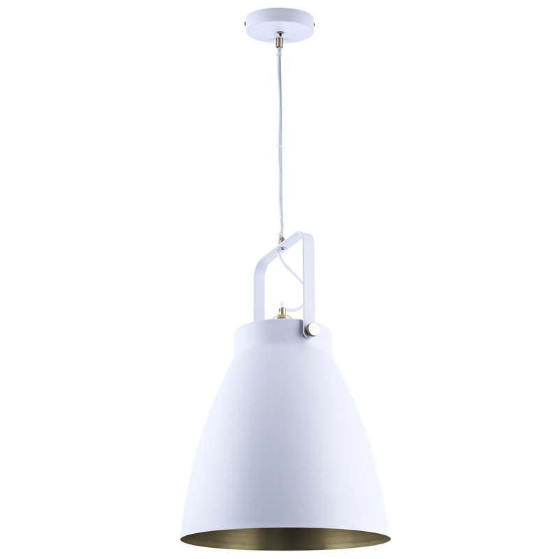Iliana 1 - Light Single Pendant, White/Bronze