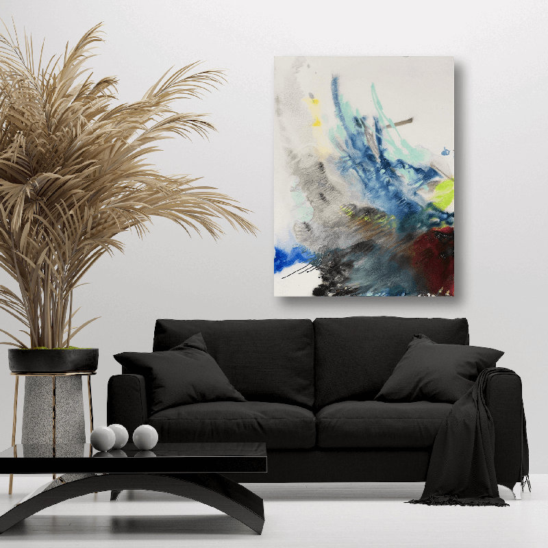 Burn - Artist Enhanced Canvas Print, 24" H x 20" W x 1" D, Wrapped Canvas