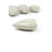  Decorative White Stone Heart Sculptures – 3" Wide Set of 6-535319661