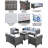 GRST Wicker 7 - Person Patio Conversation Set with Cushions-2115645481