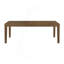 Grande table de salle à manger transitionnelle à finition brune avec rallonge à rallonge de style maison de campagne moderne 1 pièce