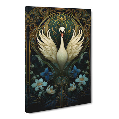 Swan Nouveau - Print