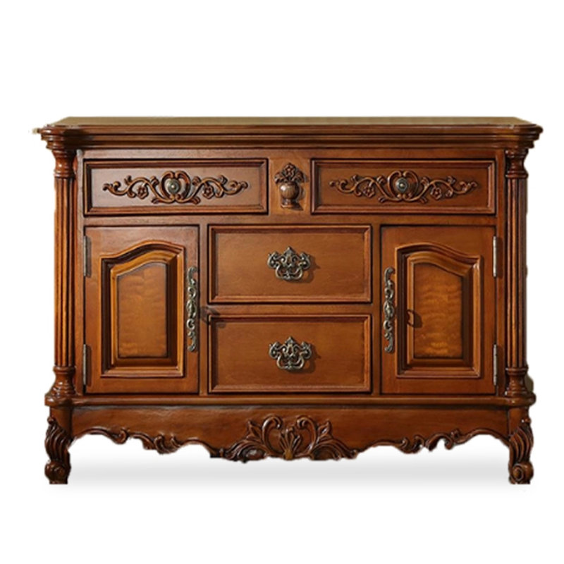 Buffet en chêne américain, 29.7" H x 55.1" W x 15.7" D