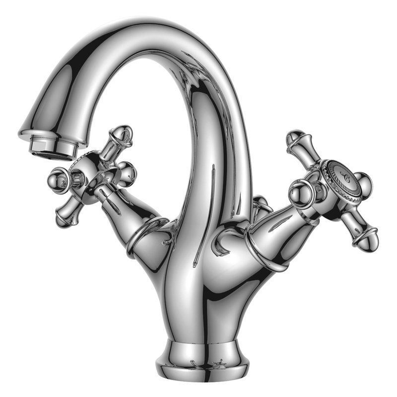 Mackennal Monobloc Basin Mixer, Chrome