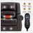 Power Lift Recliner Chair Heat Massage Dual Motor Infinite Position Up to 350 LBS, Genuine Leather-308222360